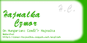 hajnalka czmor business card